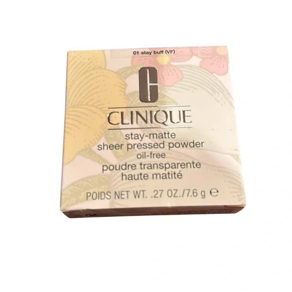 Clinique Floral Compact Powder Stay Buff - Picture 1 of 6